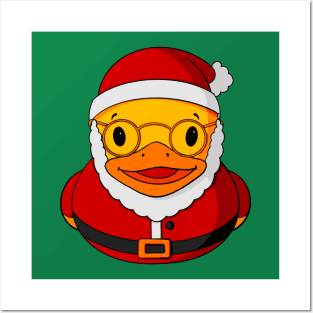 Santa Claus Rubber Duck Posters and Art